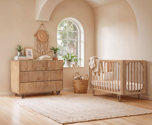 COCOON Vibe Sandstone including an Australian made Inner Spring mattress & Toddler bed rail