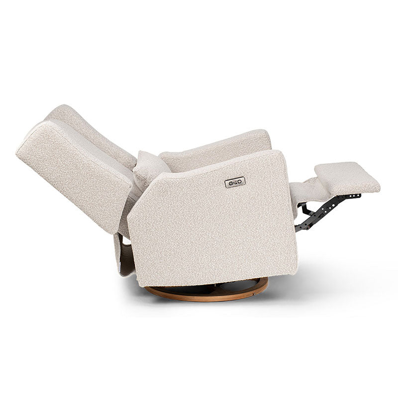 COCOON BONDI Electric Recliner Glider Chair in Light Grey Boucle