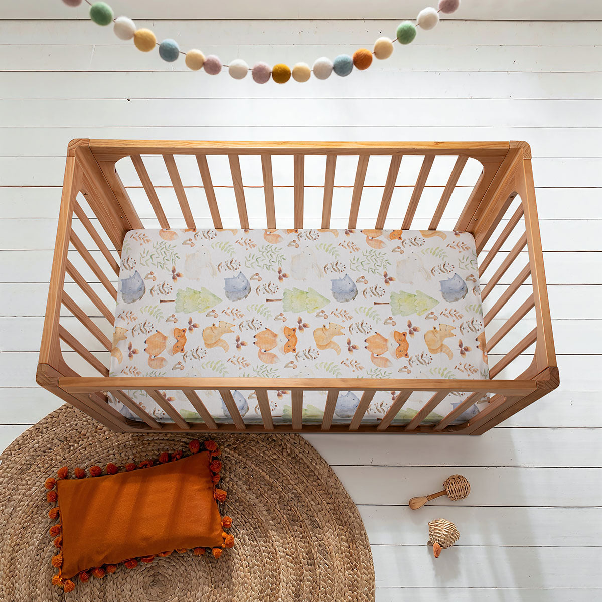 COCOON Fitted Cot Sheet – Forest Friends