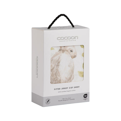 COCOON Fitted Cot Sheet – Lazy Bunny