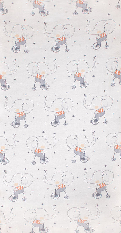 COCOON Fitted Cot Sheet – Circus Elephant
