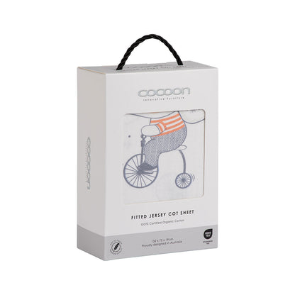 COCOON Fitted Cot Sheet – Circus Elephant