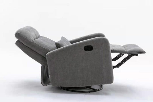 COCOON PLUSH Recliner Glider Chair - Dove Grey