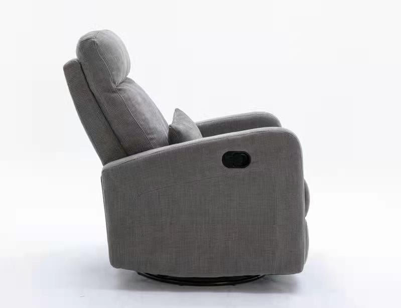 COCOON PLUSH Recliner Glider Chair - Dove Grey