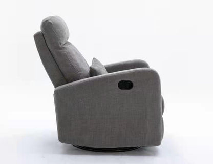 COCOON PLUSH Recliner Glider Chair - Dove Grey