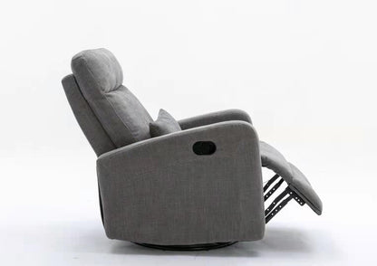 COCOON PLUSH Recliner Glider Chair - Dove Grey